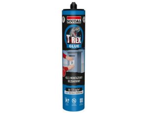 SOUDAL KLEJ MONTAŻOWY T-REX BEZBARWNY 127047 310 ML